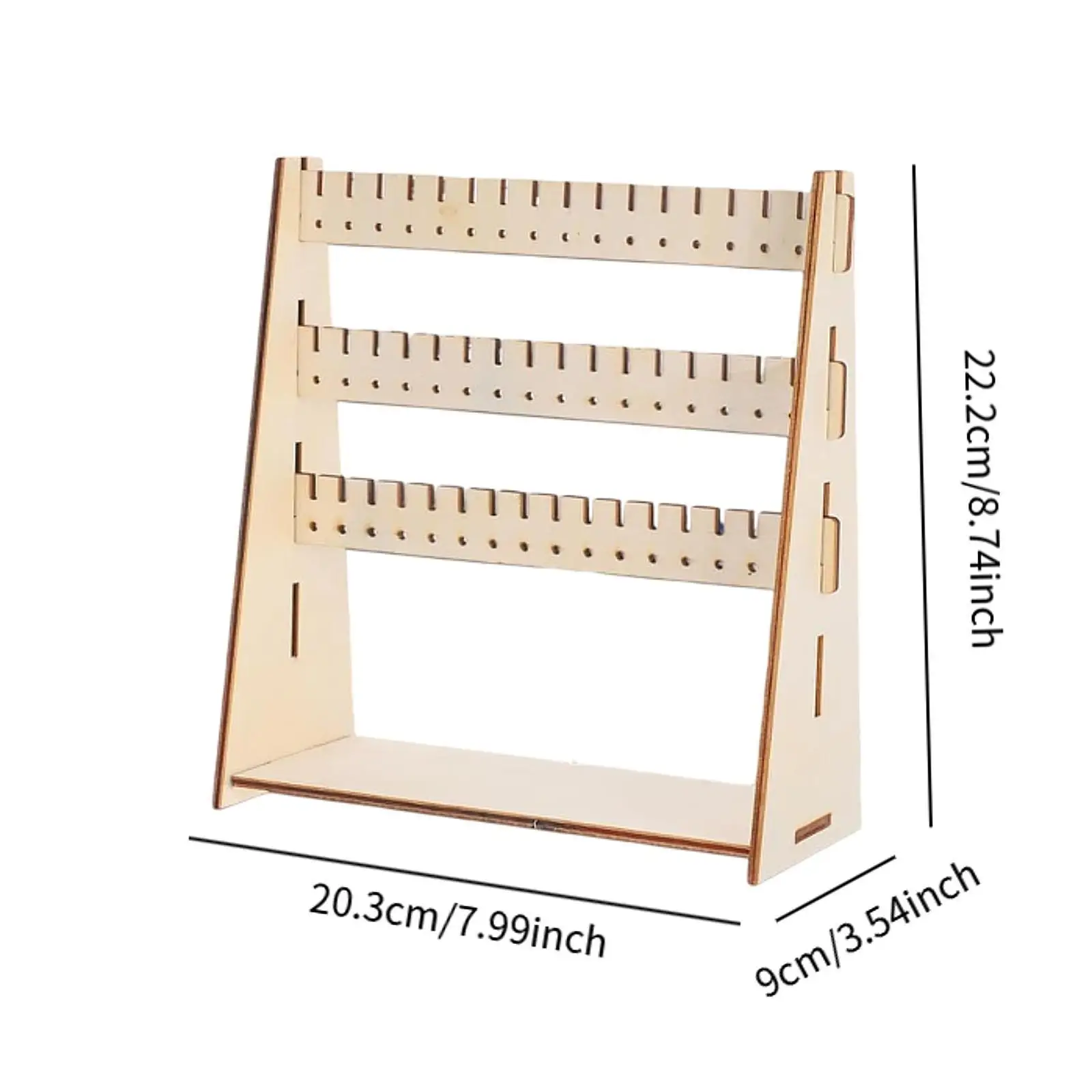 حامل عرض الأقراط لسطح الأذن لخزانة الملابس المنزلية