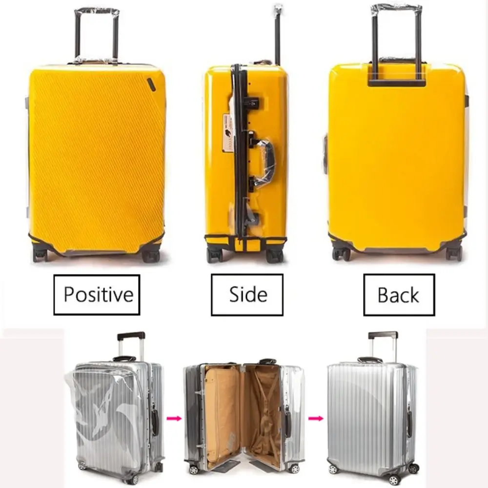 PVC Transparent Suitcase Cover No Disassembly Required Wear-resistant Dustproof Luggage Cover Waterproof Travel Accessories