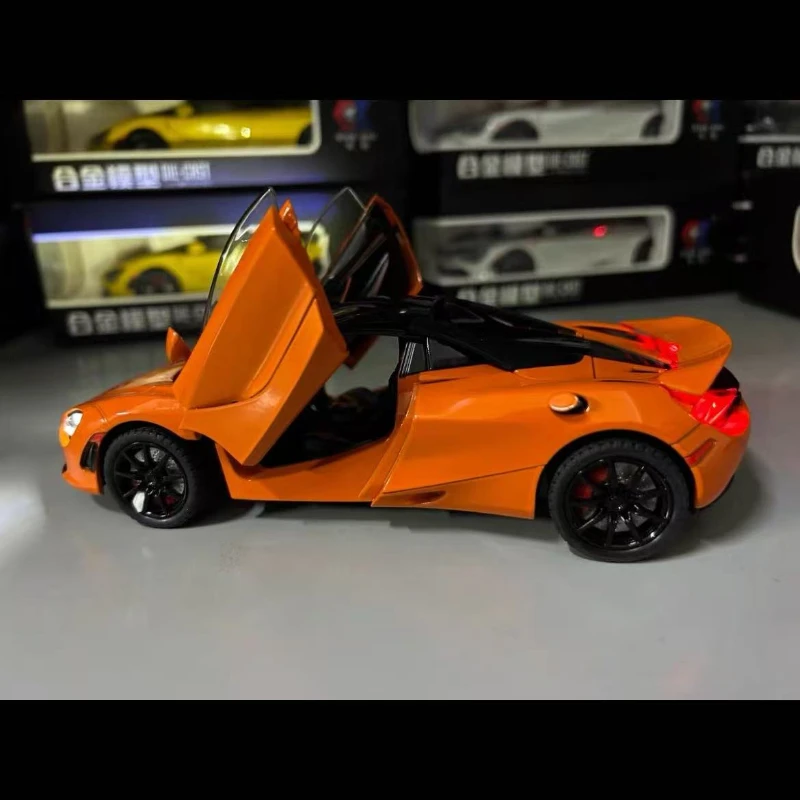 

1:24 McLaren 720S Super Sportcar Sound & Light Alloy Diecast Model Car Presents For Boyfriend Toys For Kids Gift Metal C291