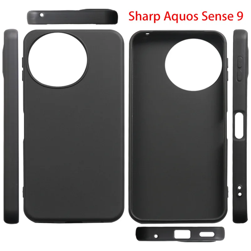 Anti-knock Soft TPU Case For Sharp Aquos Sense 9 Case Silicone Ultra-thin Transparent Phone Cover For Sharp Aquos Sense 9 Bumper