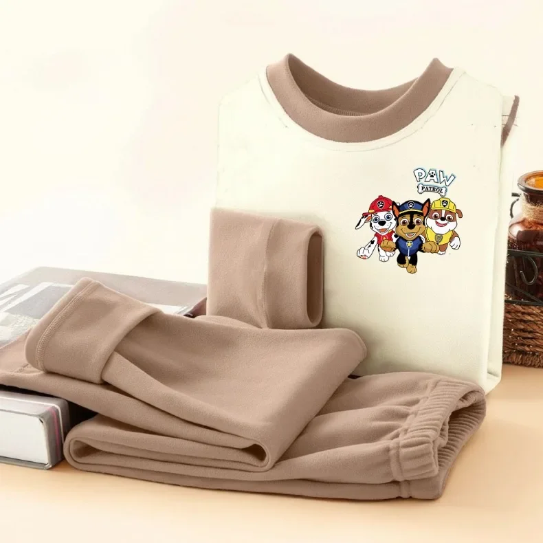 PAW Patrol Cartoon-bedruckte Herbst-Winter-Pyjama-Sets für Jungen, weiche, bequeme Heimkleidungssets für Kinder, Schlafanzüge für Kinder von 0 bis 10 Jahren – Detail 4