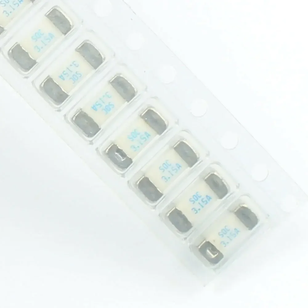 50pcs SOC SSTC SMD SMT Quick Fast Acting Fuse 1808 3.15A 125V AC