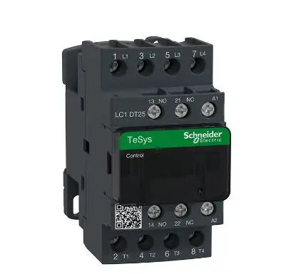 LC1DT25BD  LC1-DT25BD Contactor, TeSys Deca, 4P(4 NO), AC-1, 0 to 440V, 25A, 24VDC standard coil