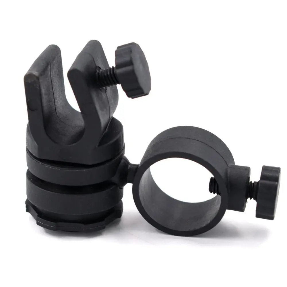 Plastic For Helmet Small and Light Black Multi-Angle Flashlight Holder