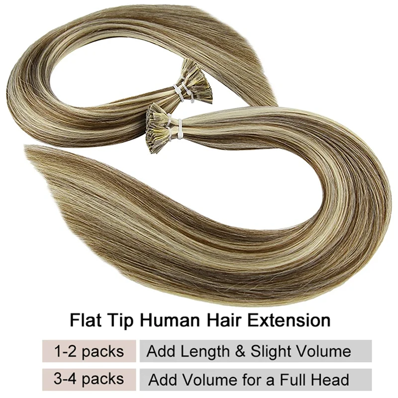 Extensions de Cheveux Humains Lisses à Pointe Plate, 100% Vrais Cheveux Naturels, Sans Trame, pour Tressage, Vente en Gros