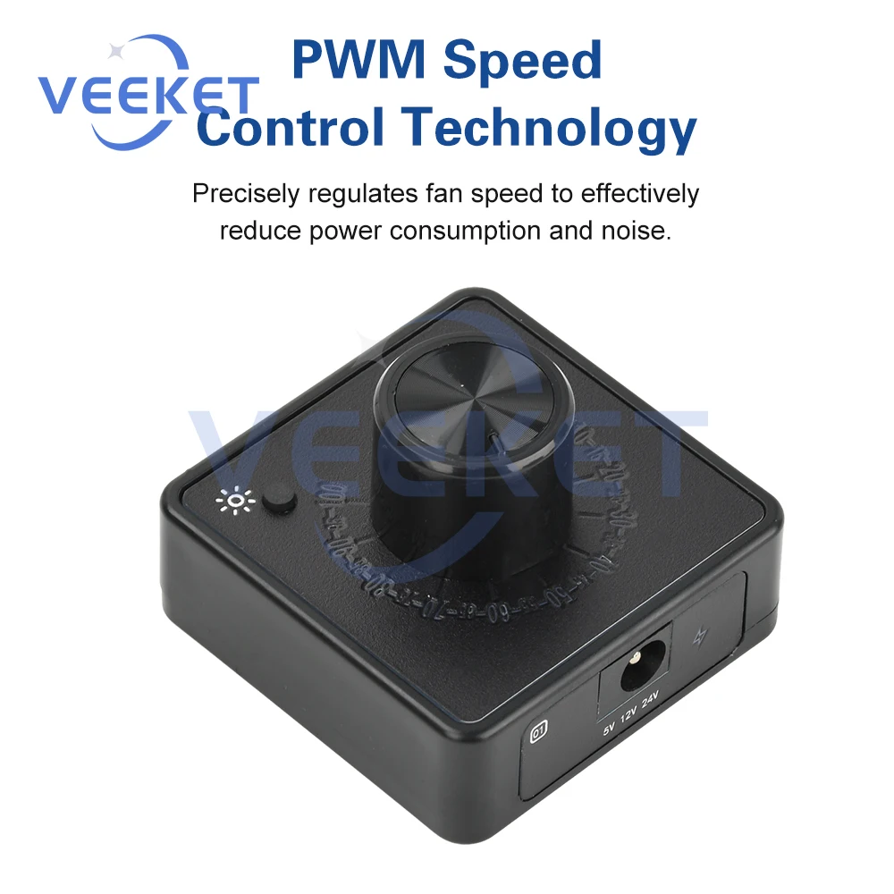 

4-Wire PWM Fan Speed ​​Regulator PD QC for Fast Charging Type C DC 24V 12V 5V DC 5V to 12V Boost for DIY Cooling Fans