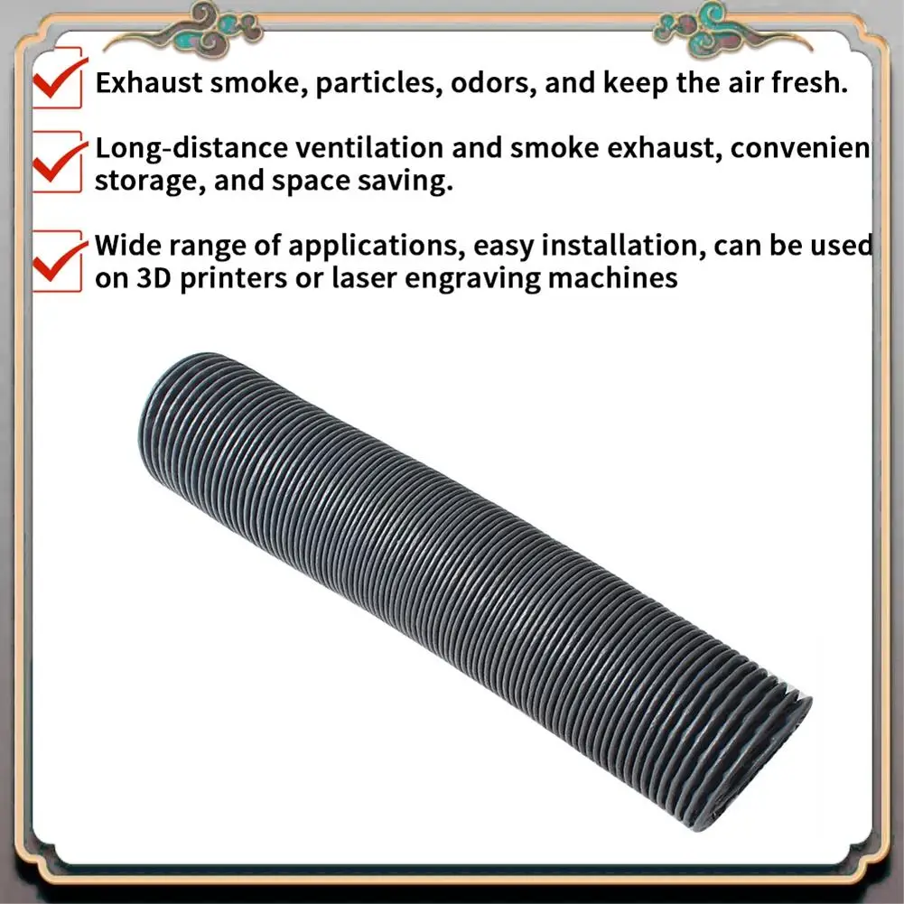 

A46M-3D шланг выхлопного вентилятора принтера, зашифрованная фольга, вентиляционная трубка, масштабируемая дымовая трубка для Voron 2,4 R2 Trident