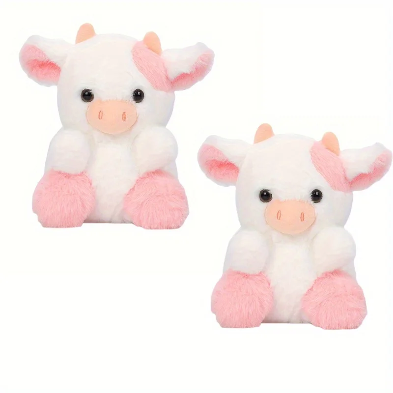 7.8 Inc Soft Pink Cow Plush Toy Cute Strawberry Cow