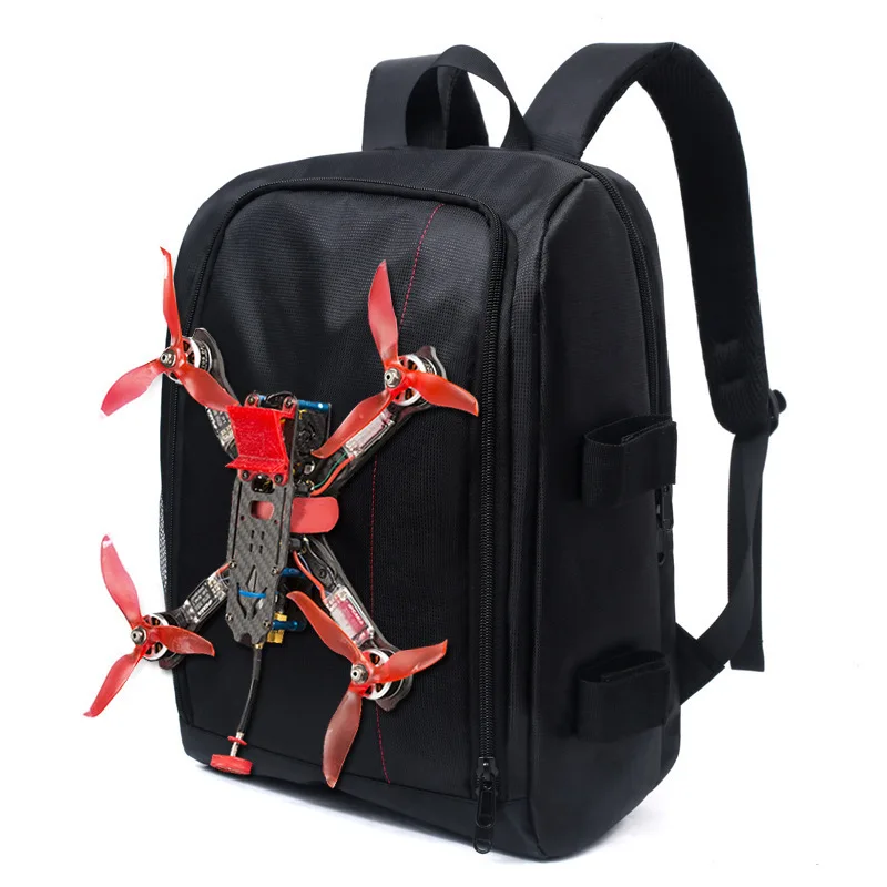 FPV Racing Backpack 44x31x18mm with Waterproof Transmitter Beam Port Bag DIY Room for RC FPV Drone Racing