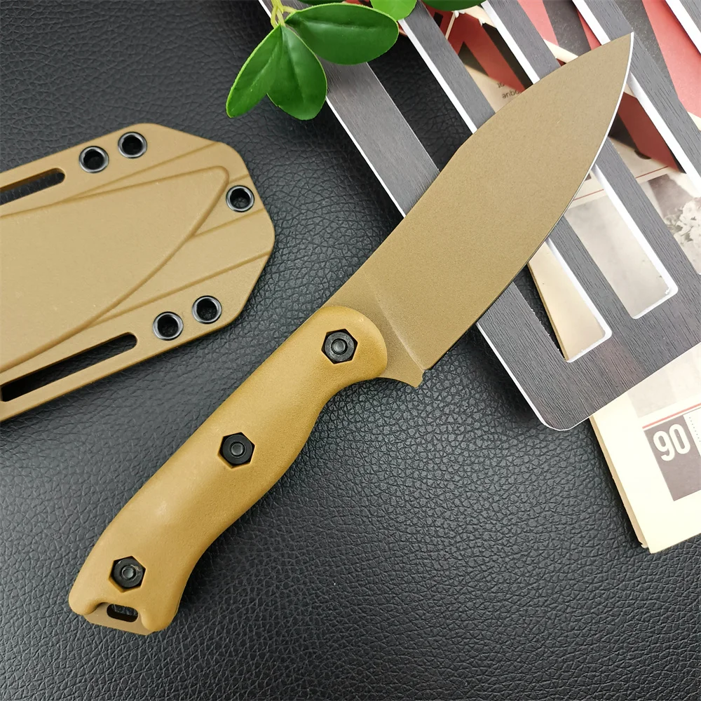 

BK19 Нож с фиксированным лезвием D2, лезвие из нейлонового волокна, тактические охотничьи ножи для выживания, портативные инструменты для кемпинга и рыбалки на открытом воздухе