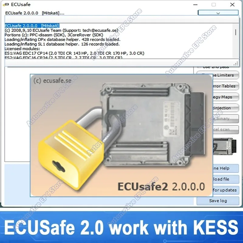 ECU Safe 2.0  Hot Selling ECUSafe 2.0 ECU ECM 2.0 Diagnostic Tool CD DVD Software For Car and Trucks CD USB work with KESS