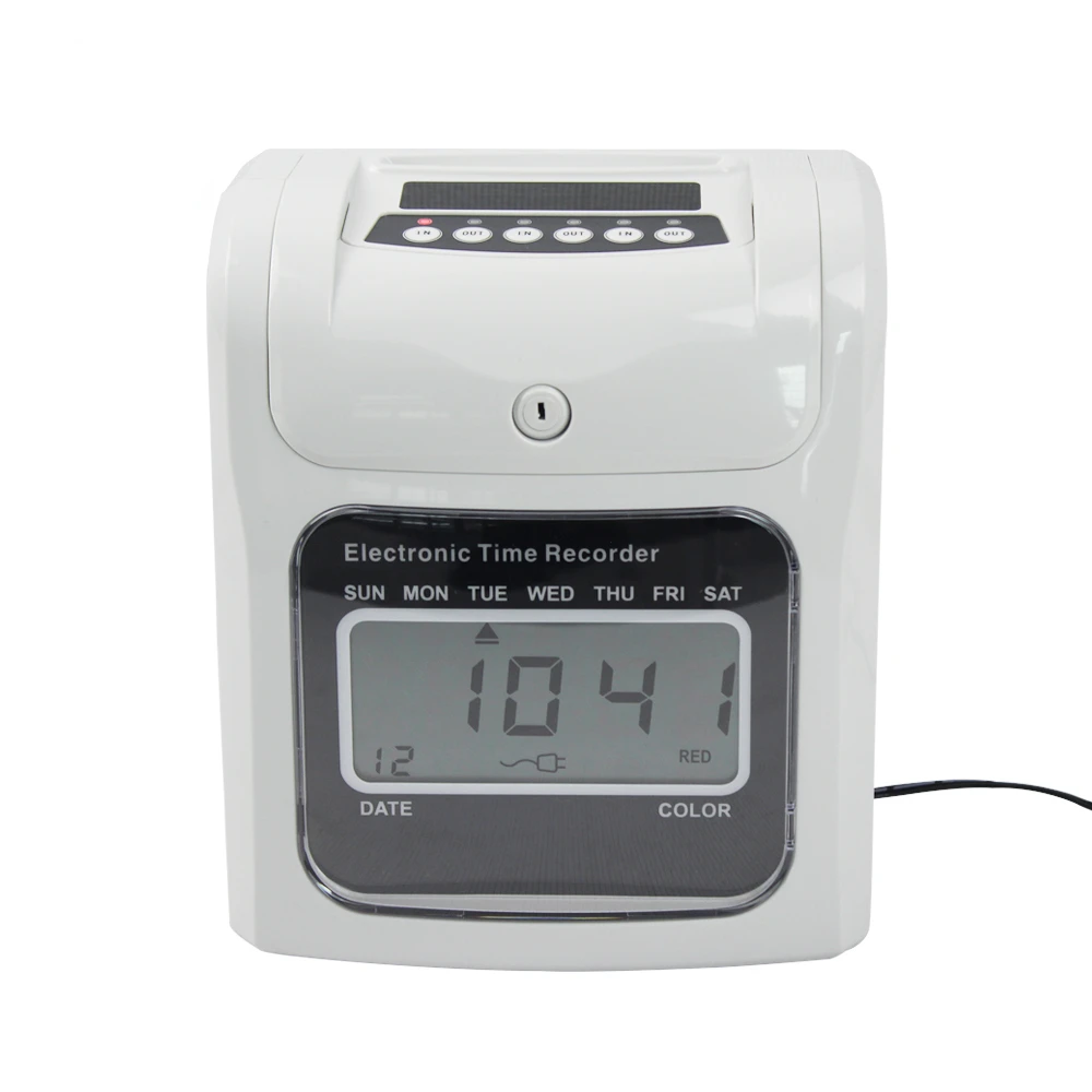 time clock available punch card time recorder W-970 digital Attendance Time recording machine