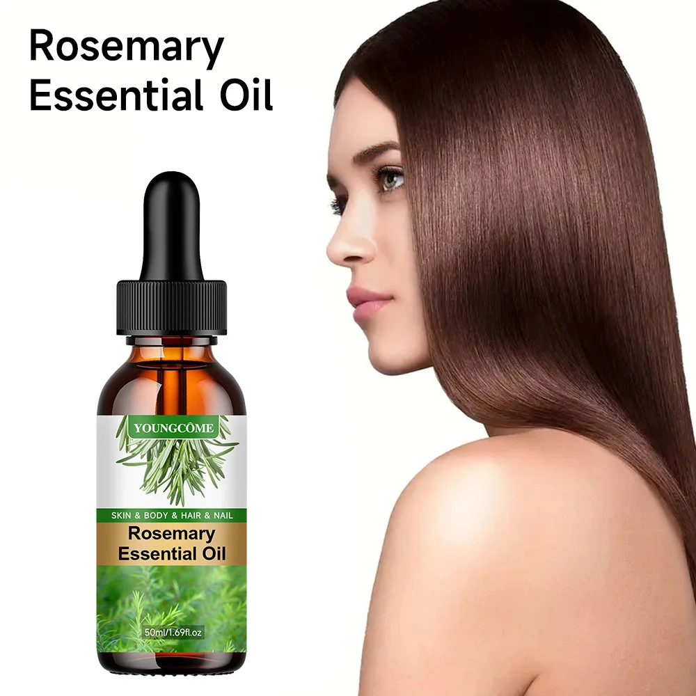 Oli essenziali per la crescita dei capelli con olio essenziale di rosmarino 30ML/50ML Oli essenziali per capelli naturali puri per nutrire i capelli lucenti Cura sana dei capelli