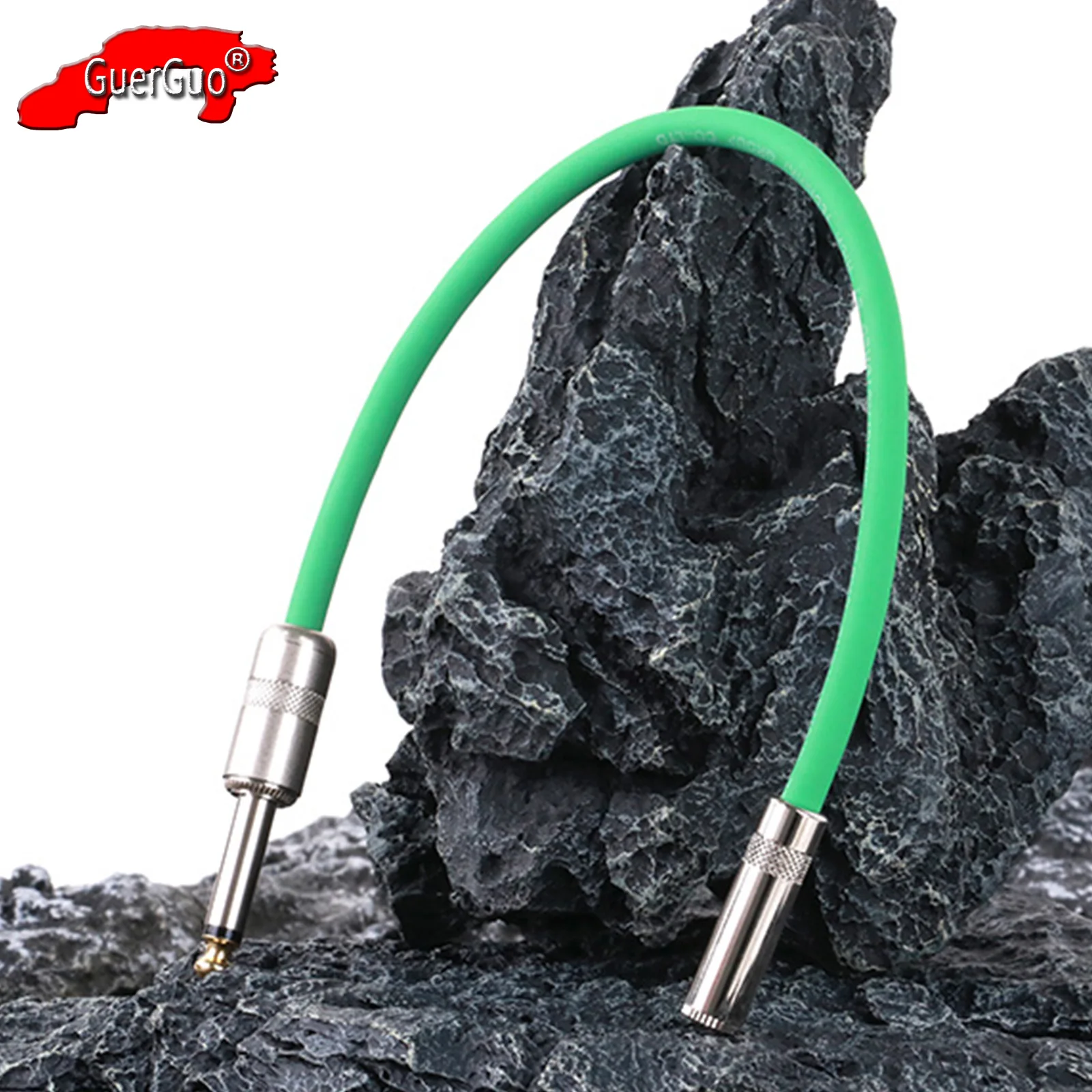 

6.35mm 1/4" TS Male to 3.5mm 1/8" TRS Female Stereo Jack Audio Cable Connector Adapter Guitar Extension Cord for Mixer Speaker