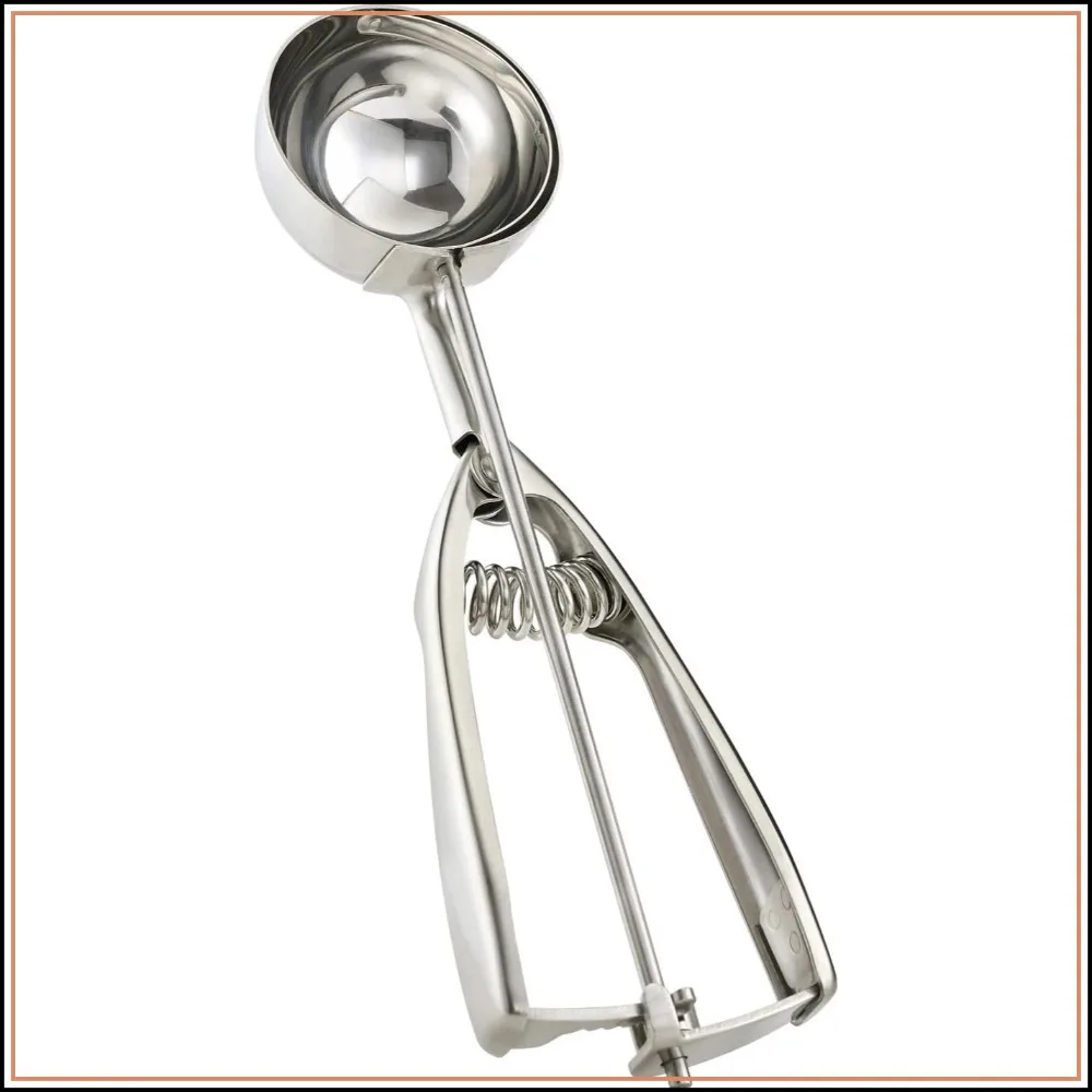 18/8 Stainless Steel Large Ice Cream Scoop, 4 Tbsp, Heavy Duty Spring Action, Ergonomic Handle — купить у AliExpress WW