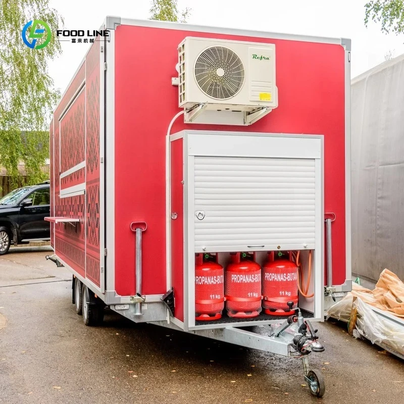 

China Standard Mobile Kitchen Food Trailer Fully Equipped Food Truck Fast Food Truck for Sale Europe