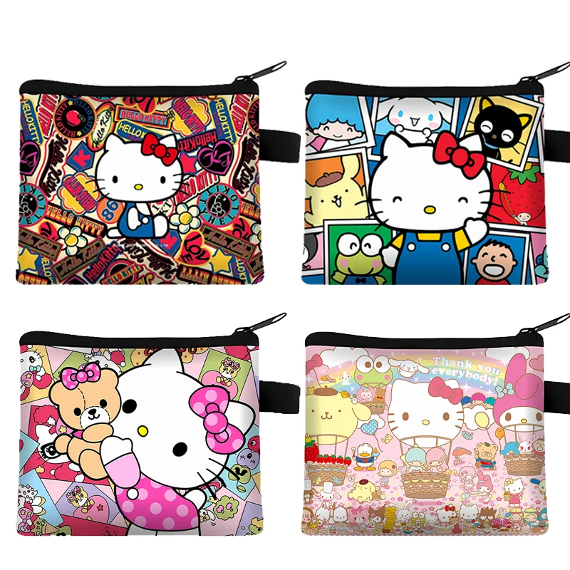 2024 Hello Kitty portamonete creativo stampa portafoglio portamonete portamonete portamonete portamonete portapenne carino regali di compleanno per