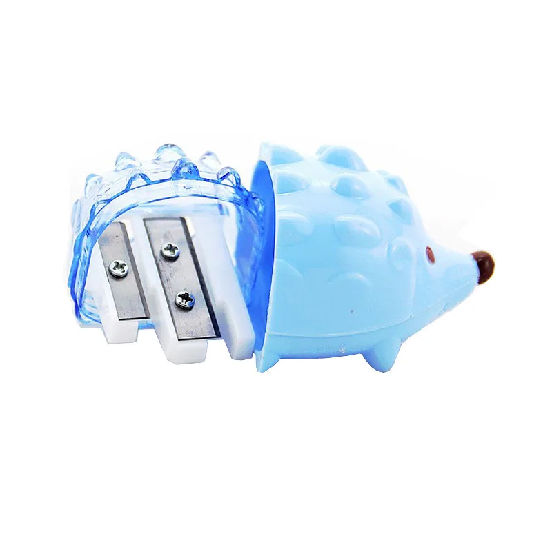 1 Pcs Hedgehog Cute Pencil Cutter Cartoon Animal Prize Cartoons Students Sharpener Multicolor Color Random