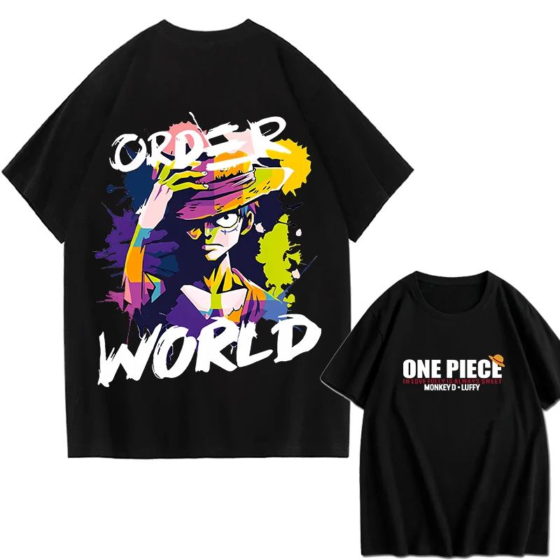 

One Piece Straw Hat Crew T-Shirt Crew Neck High Quality Graphic Print Soft Breathable Casual Streetwear Short Sleeve Tee
