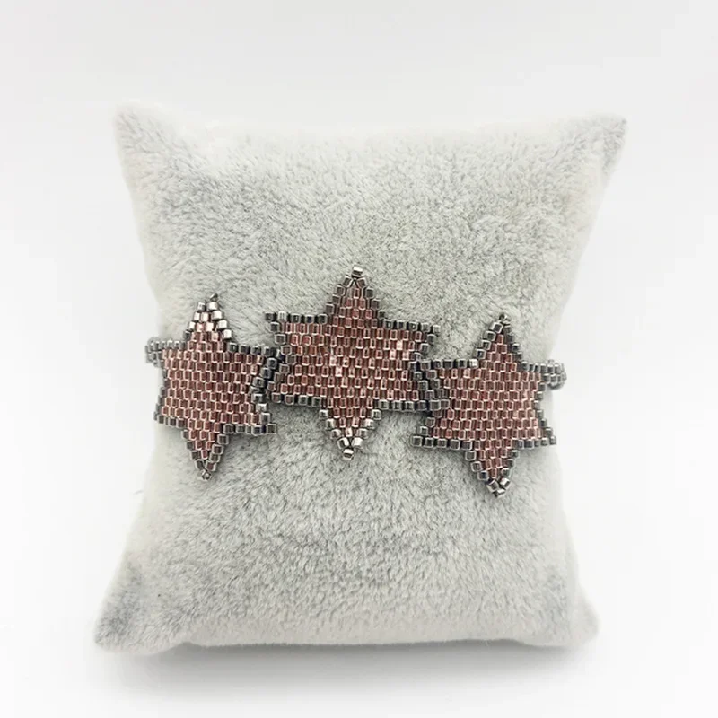 Beaded bracelet Star Originality Design Hand knitting Bohemia Geometry Adjustable Tide Simple Rice bead bracelet set
