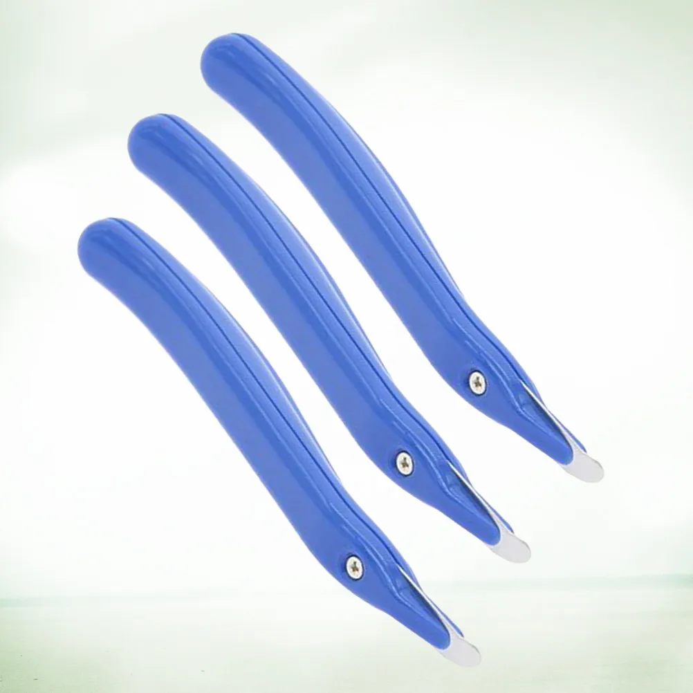 3Pcs Reliable Staple Remover Industrial Grade Iron Plastic Material Easy Grip Handheld Staple Puller for Office Home Workshop