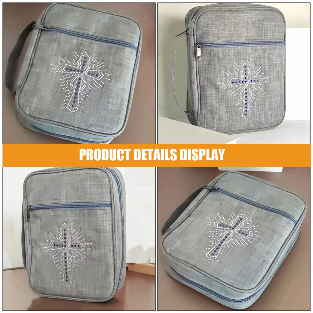 Bag Book Bible Pack The Tote Bags for Women Notebook Case Multifunction Polyester