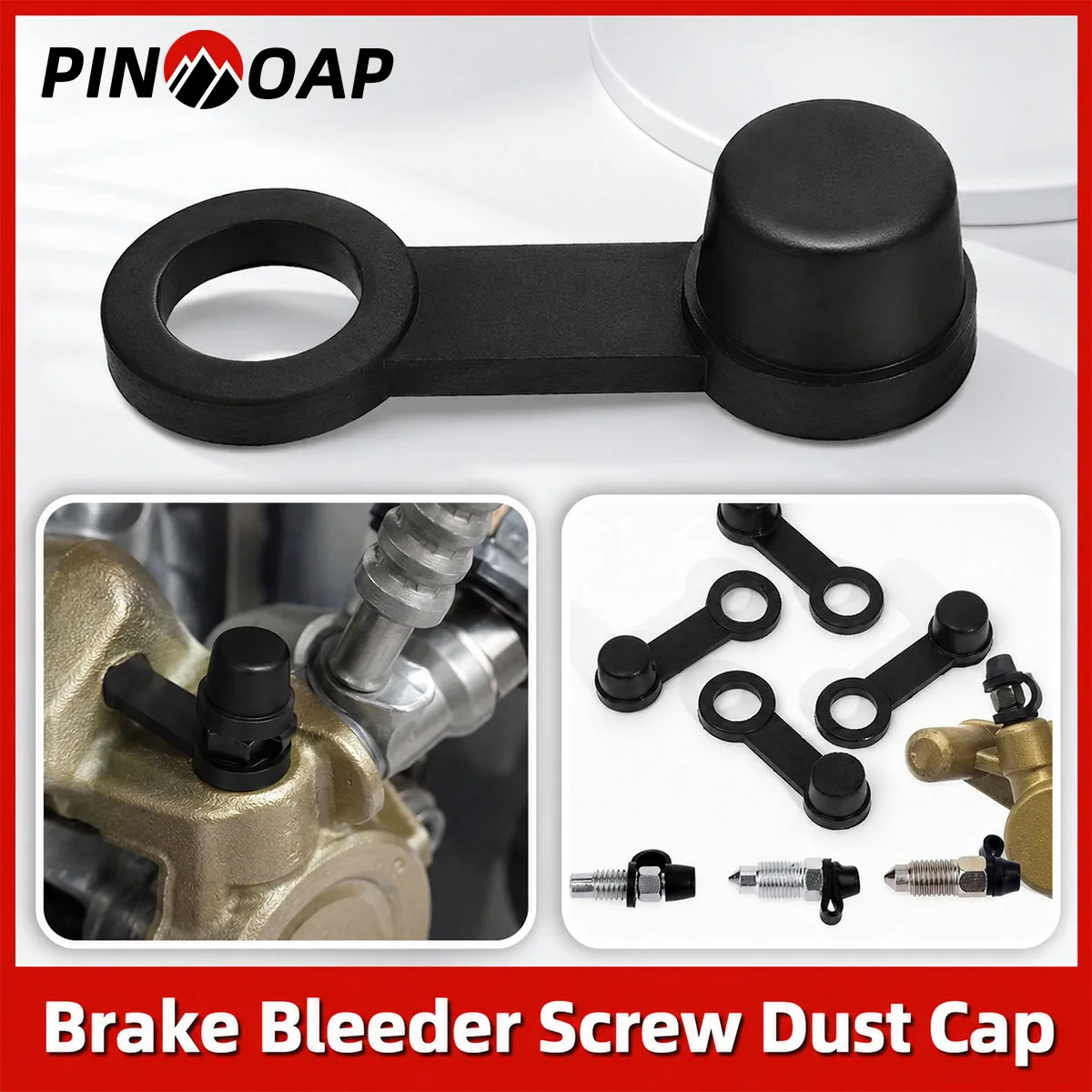 PINMOAP 4/10/20P Bicycle Motorcycle Disc Brake Bolt Caps Dustproof Screw Nut Cover Mtb Road Bike Caliper Protector Cycling Repai