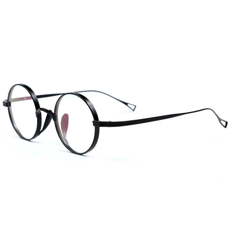 

Vintage Pure Titanium Japanese Style Retro Round Eyeglasses Frame Men and Women Handmade Optical Myopia Glasses Frame