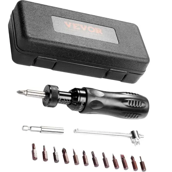 

VEVOR Torque Screwdriver, 1/4' Drive Screwdriver Torque Wrench, Electrician Torque Screwdriver with Scale, 10-70 in/lbs Torque R