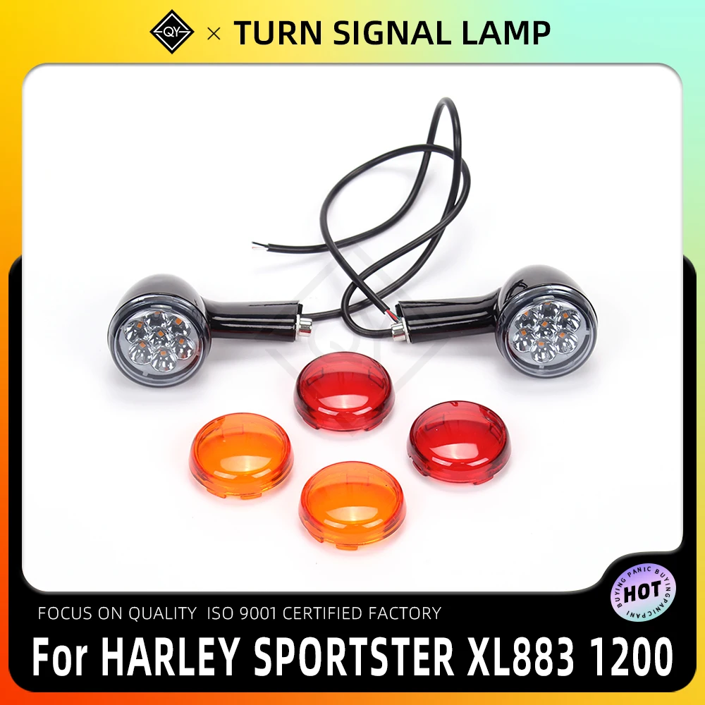 

LQYL Amber LED Turn Signal Lamp Indicator Lights Blinkers For Harley Sportster XL Iron 883 1200 XL883 XL1200 1992-2019 2020