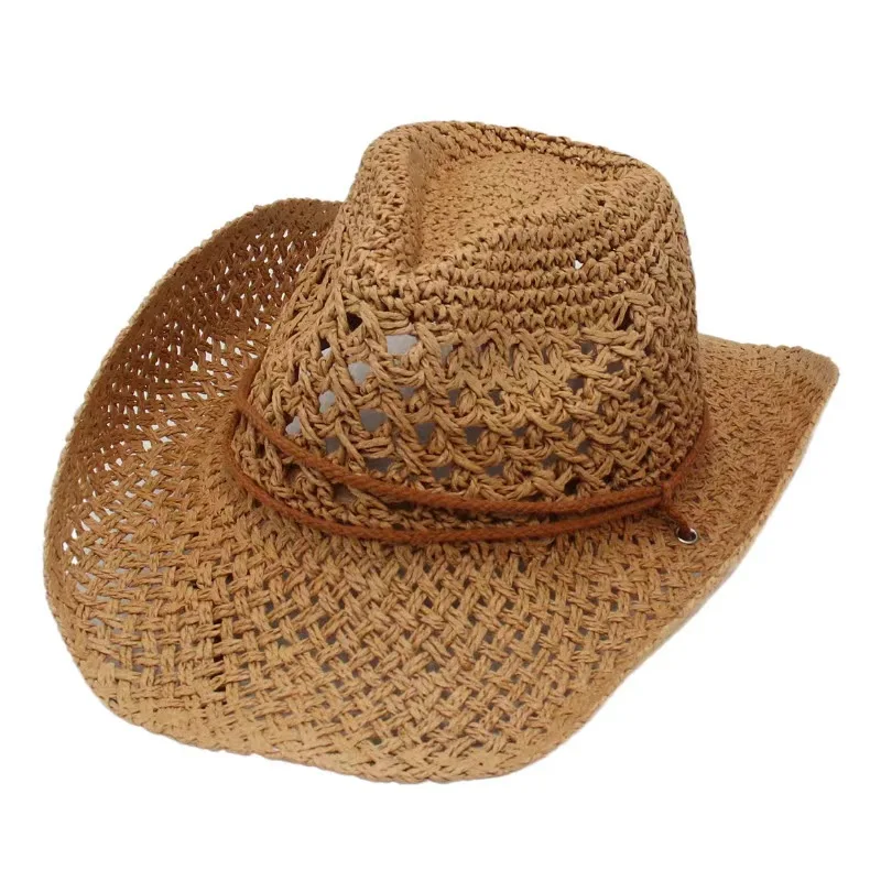 

A hand-woven fashion western cowboy hat in different colors for bachelorette parties, beach parties, cruise parties, Burning Man