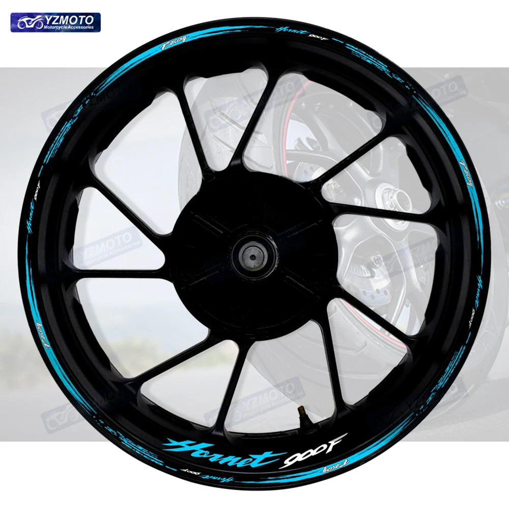 

Motorcycle Accessories Sticker For Honda HORNET 900F Front Rear 17 Inch Wheel Racing Decal Car Reflective Rim Hub Tape Stickers