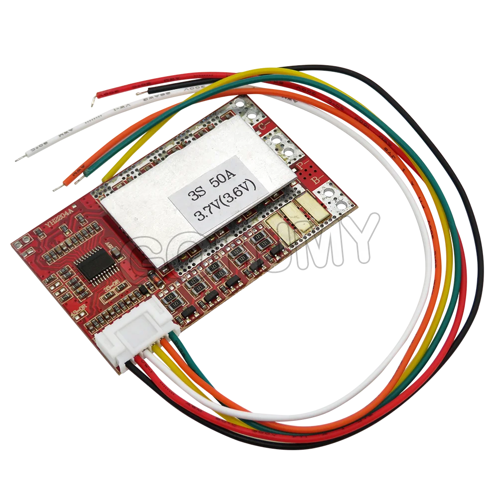 3S 4S 5S 50A BMS Board 3.2V/3.7V Iron Phosphate LiFePO4 Battery BMS 3.2/3.7V 18650 Lithium Battery Protection Board With/Balance