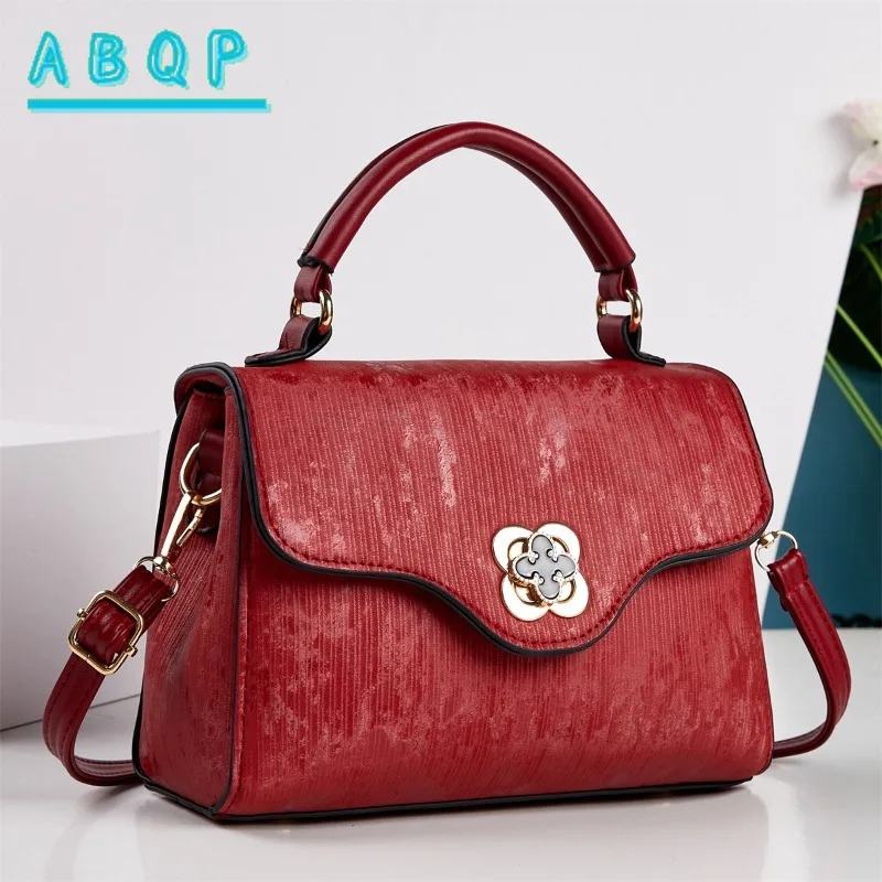 

New Women's Handbag Luxury Fashion Women's Shoulder Crossbody Bag PU Large Capacity Solid Color Casual Women's Bag High Quality