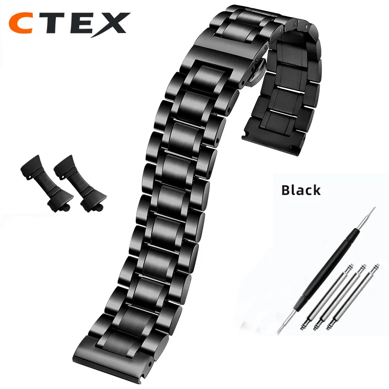 14 15 16 18 19 20 21 22 23 24mm Watch bracelet For Men and Women Suitable stainless steel with Curved strap accessories bands