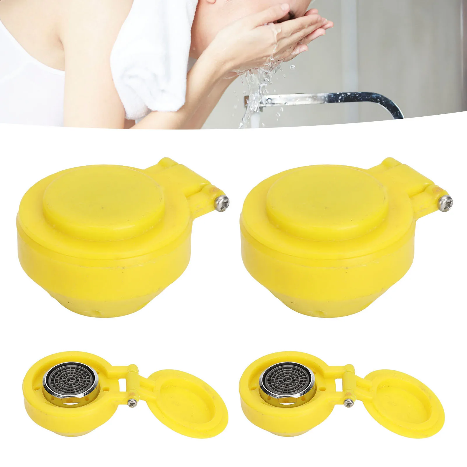 4Pcs Eye Wash Spray Heads Eyewash Station Nozzle Sink Accessory for Home Factory Laboratory Office 14mm Thread