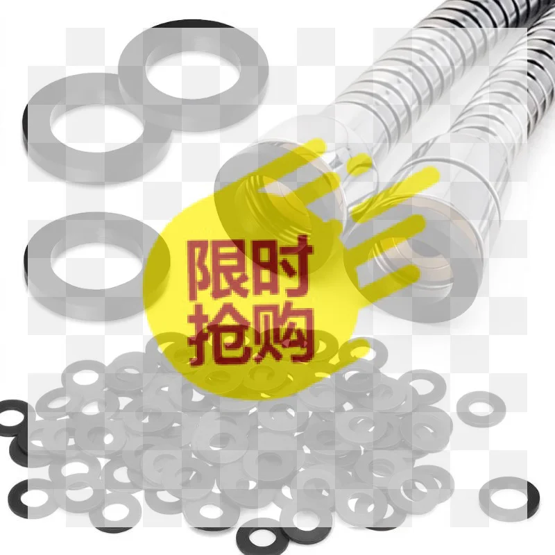 【BA】20/50 Pcs Universal 4-Section Standard Rubber O-Rings Plastic Washers Sealing Gaskets Suitable For Corrugated Pipes