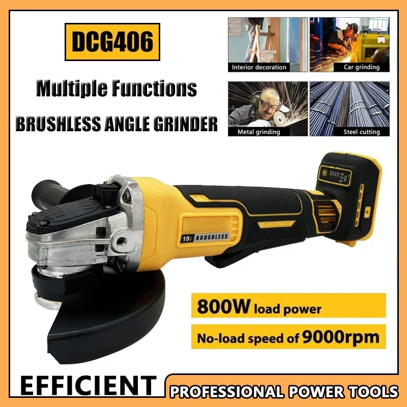 20 فولت قابلة للشحن صالح ديوالت DCG406 125 مللي متر فرش زاوية طاحونة 9000 دورة في الدقيقة آلة القطع اللاسلكية تأثير الملمع آلة #1