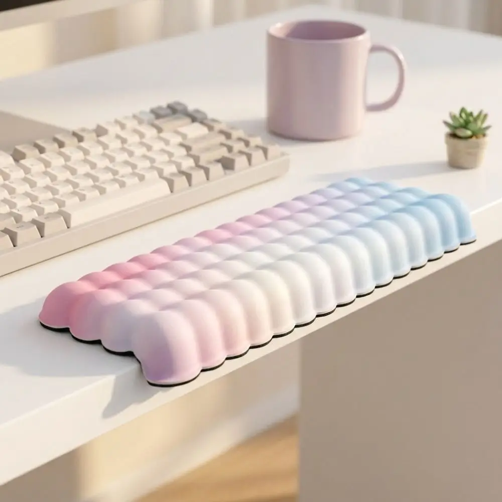 L-Shaped Keyboard Wrist Rest Soft Leather Non-Slip Elbow Support Cushion Ergonomic Durable Elbow Support Padding