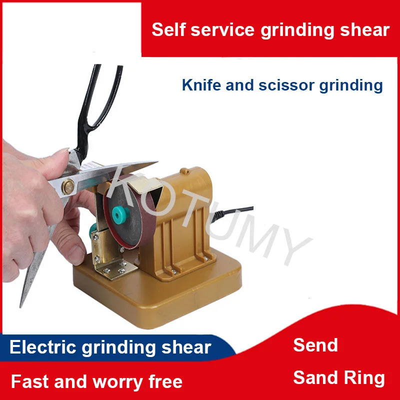 Portable Self Grinding Tailor Scissors, Hair Clippers Machine, Flat Tailor Sewing Sharpener, Ferramentas de moagem