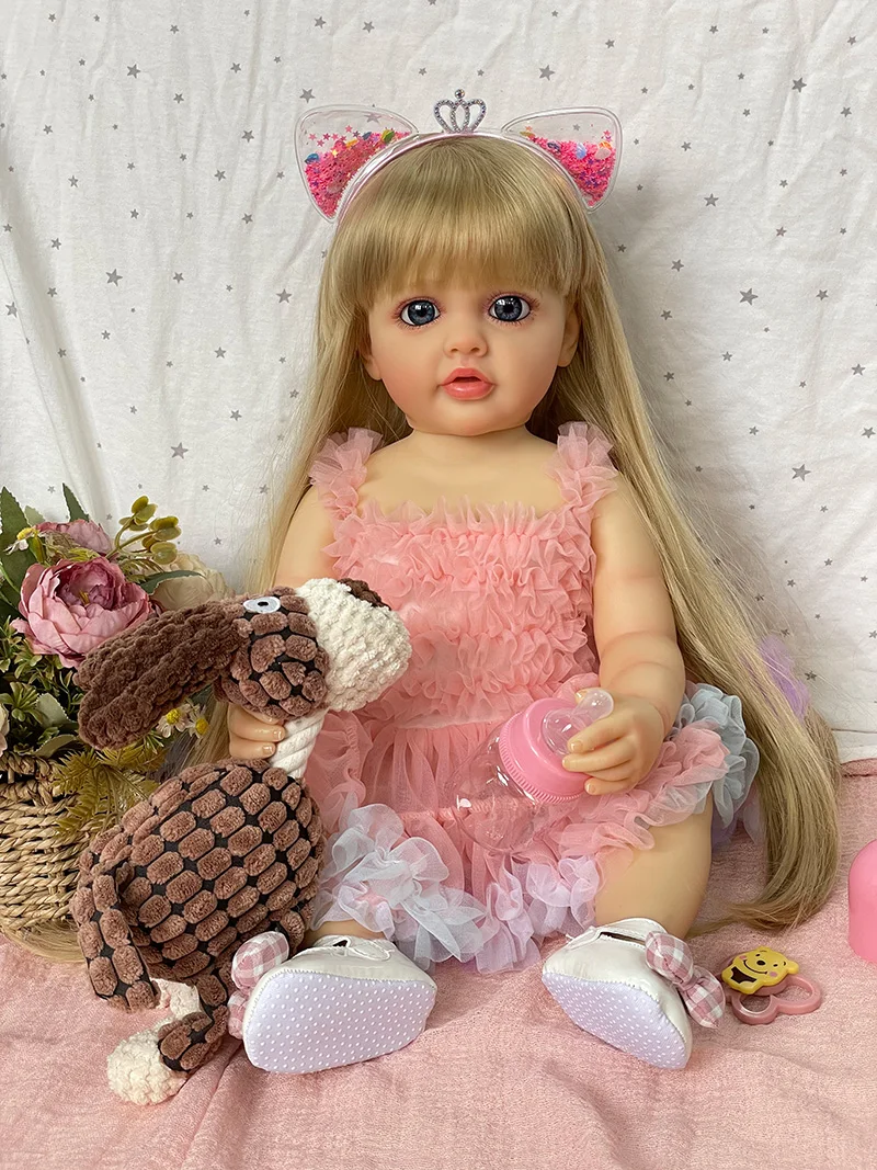 Cokela Lifereborn Groothandel Populaire 55CM Realistische Babypop Siliconen Vinyl Schattig Meisje Pop Reborn Babypoppen Voor Geschenken