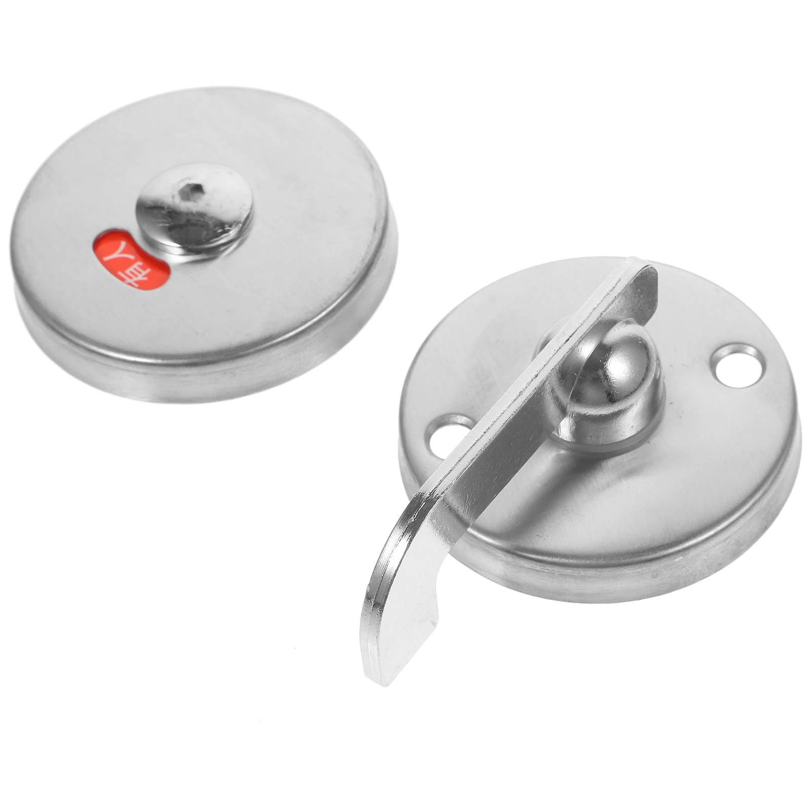 

Stainless Steel Toilet Lock for Public Restrooms Heavy Duty Keyless Door Latch Ideal for Bathroom Stalls and Shower Doors