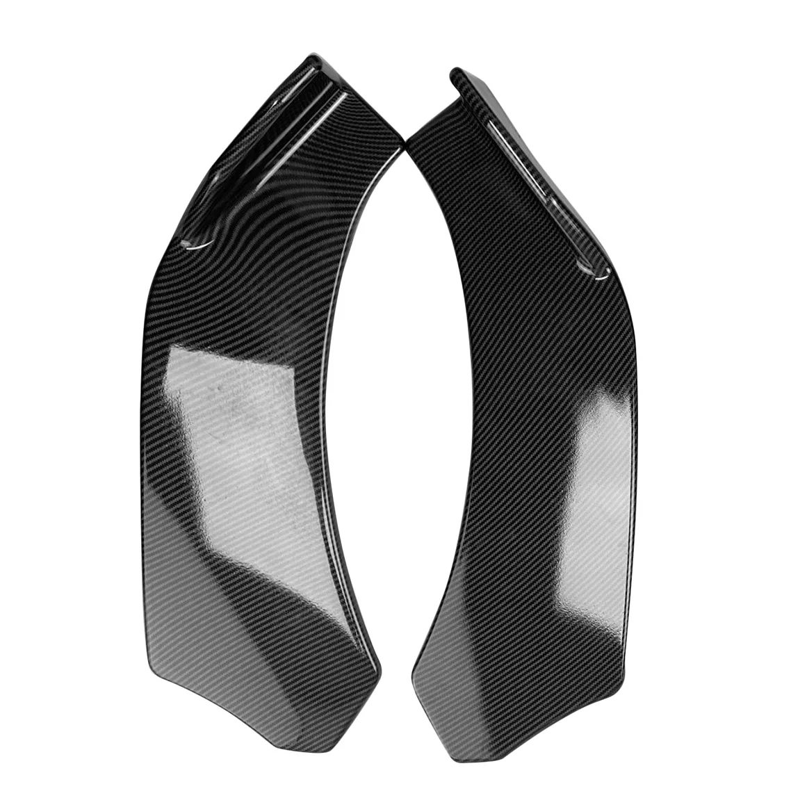 Universal Spoiler Shovels Front Bumper Deflector Lip Splitter Deflector Scratch Resistant Wing Protection Carbon Fiber