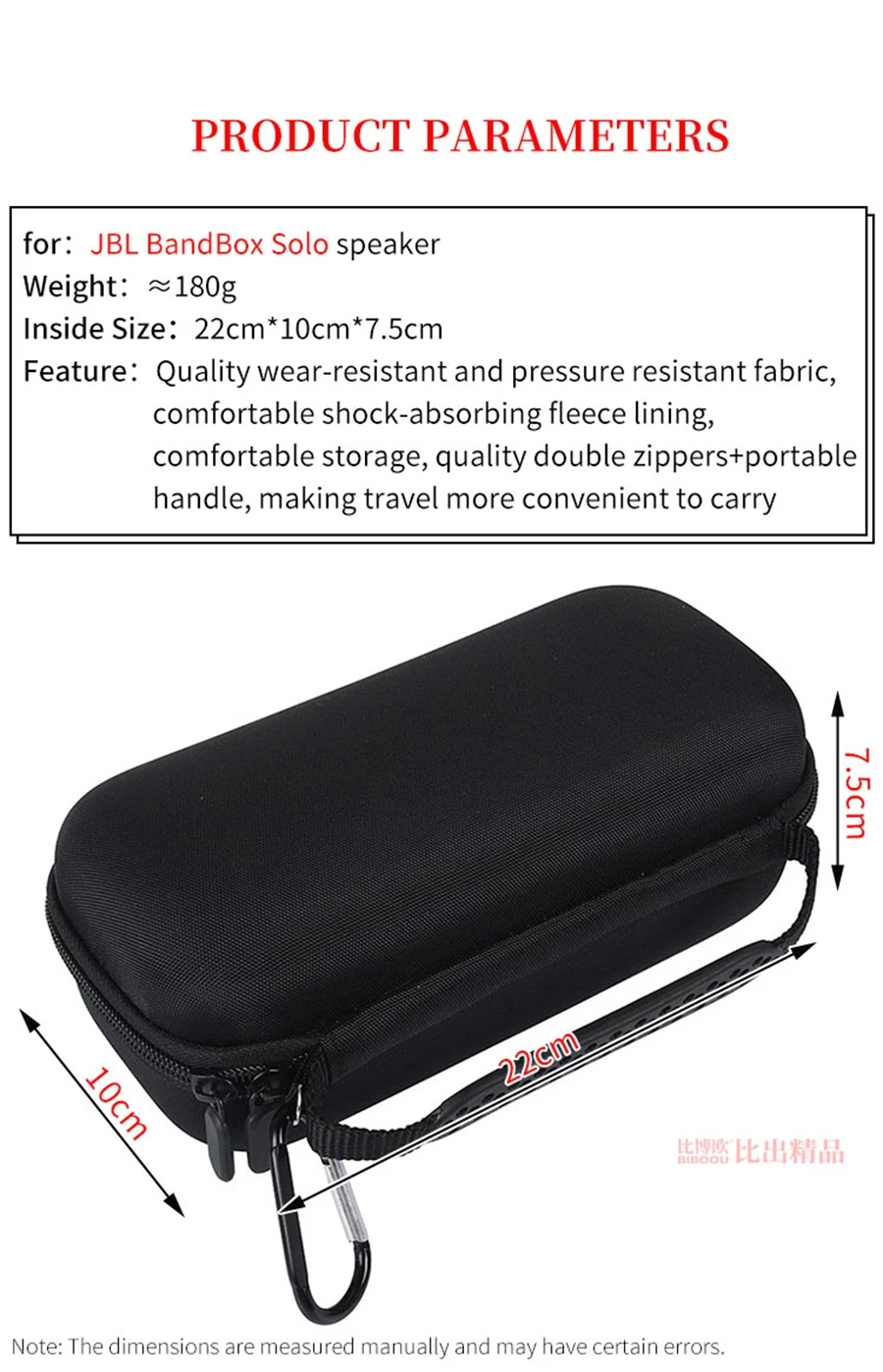 Portable Hard EVA Storage Case for JBL BandBox Solo Speaker Protective Box BANDBOX SOLO Audio Travel Carrying Bag