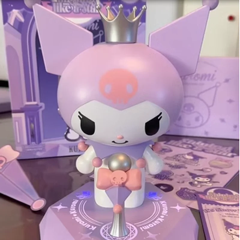 Genuine Sanrio Kuromi Speaker Anime Cartoon Kuromi Doll Toys Stage Stars Bluetooth Speaker Kawaii Soundbox Christmas Girls Gifts