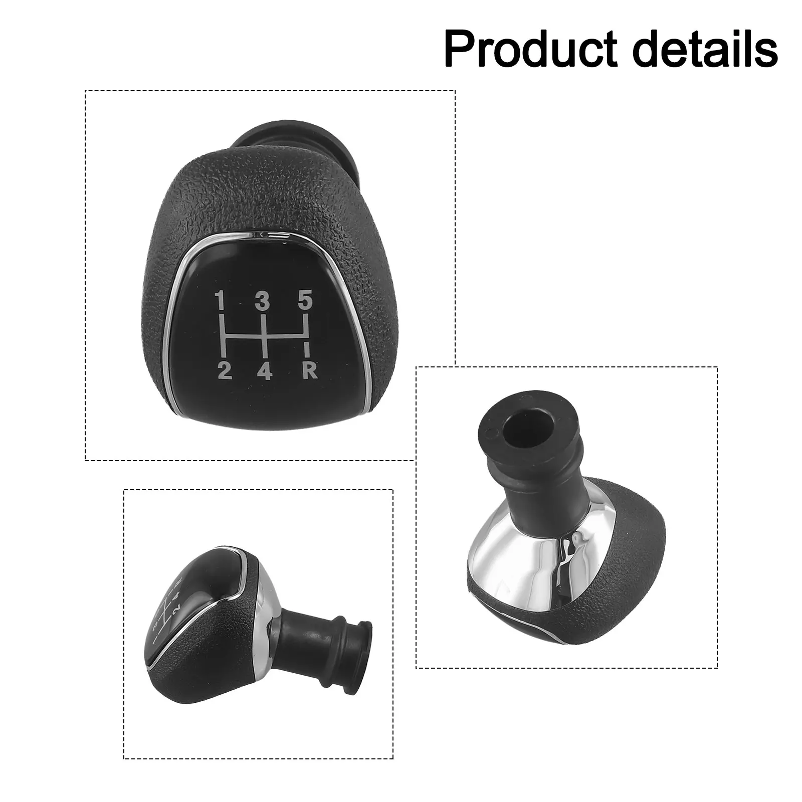 /Black /Plastic /5 Gear For Shift Knob Lever For Chevrolet For Sail 3 2015-2018 Car Interior Replacement Part
