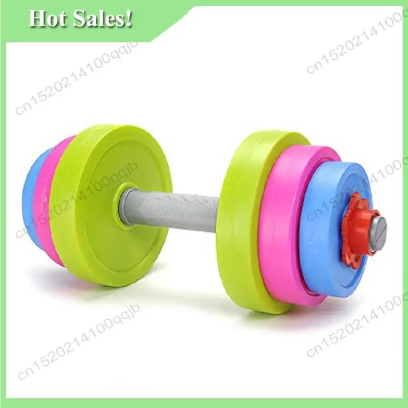 -FDDT 6X Children's Dumbbell Toy Sensory Training Equipment Children's Weightlifter Kids Toys Barbell Toy Set Dumbbell Toy Set