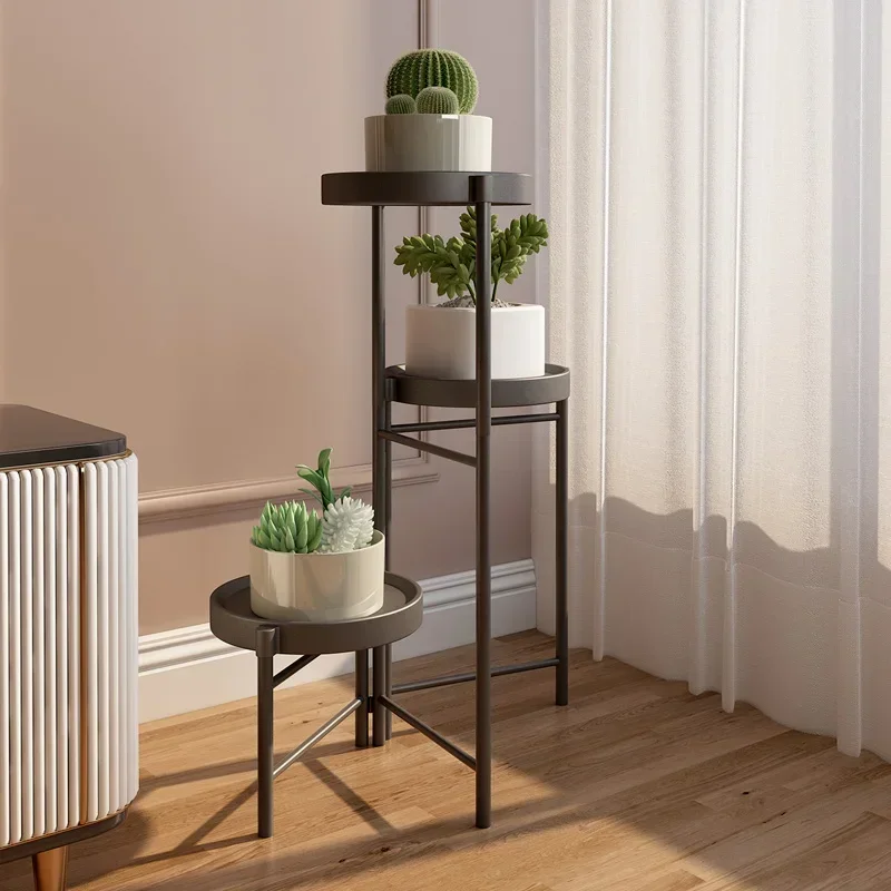 Modern Multi-Layer Plant Stand - Light Luxury Home Flower Pot Display Decorative and Practical Floor-to-Ceiling Flower Trellis