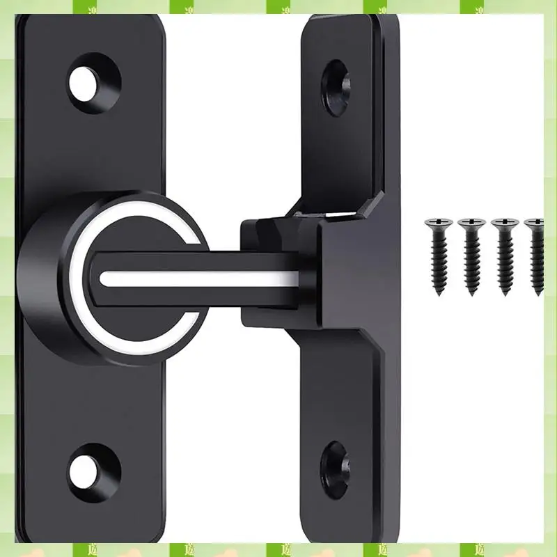 2025 1 قطعة قفل باب الحظيرة مضيئة 90 درجة الثقيلة بوابة مزلاج مناسبة للحديقة والمرآب (90 درجة) ، 1 قطعة قفل باب الحظيرة L #4