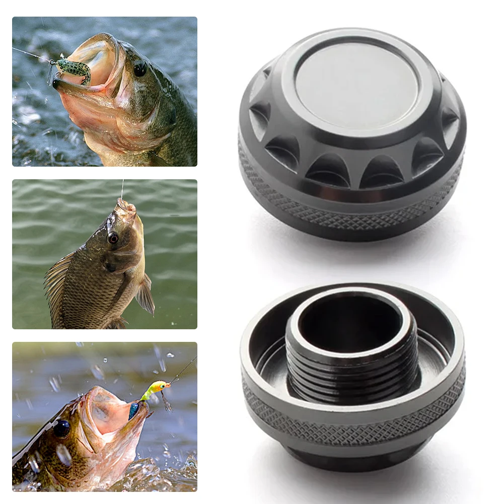 Fishing Reel Handle Cap Aluminum Alloy Screw In Handle Cap Handle Grip Cap for Shimano Spinning Reel